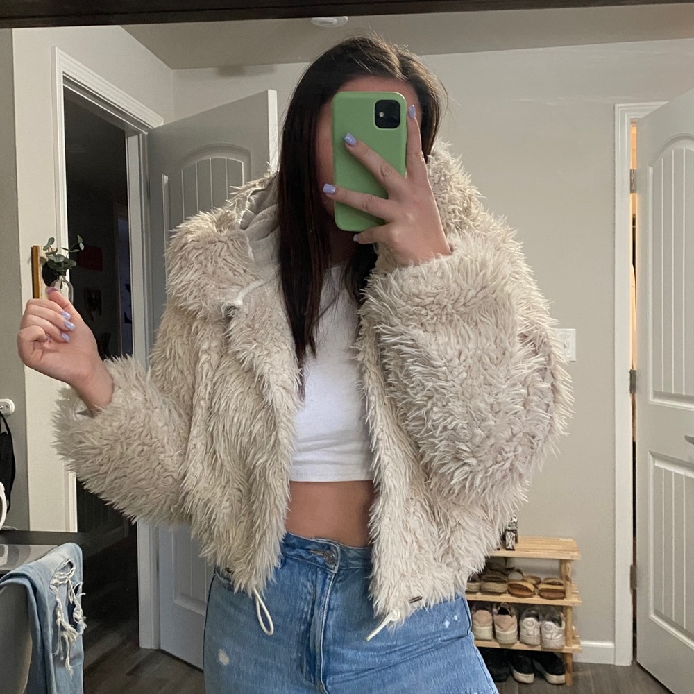Free People Fuzzy Jacket